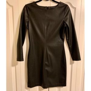 Topshop leather dress